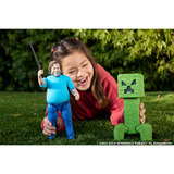 Mattel Minecraft Figurine articulée Steve taille de 30 cm et inspirée du film Minecraft Figurine articulée Steve taille de 30 cm et inspirée du film, 6 an(s), Multicolore, Plastique