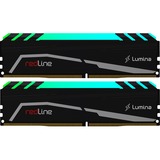 Mushkin Redline Lumina ECC module de mémoire 64 Go 2 x 32 Go DDR4 3600 MHz, Mémoire vive Noir, 64 Go, 2 x 32 Go, DDR4, 3600 MHz