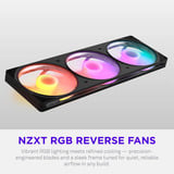 NZXT F420 RGB ventilateurs de boîtier Noir, 3 pièces, 420 x 140 x 25 mm, PWM