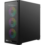 Ocypus  boîtier midi tower Noir | 2x USB-A | 1x USB-C | RGB | Window
