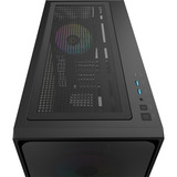 Ocypus  boîtier midi tower Noir | 2x USB-A | 1x USB-C | RGB | Window