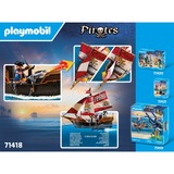 PLAYMOBIL Pirates - Bateau pirate, Jouets de construction 71418