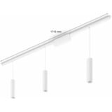 Philips Hue Kit de base Perifo pour plafond, droit (3 suspensions), Lampe Blanc, Philips Hue White and Color ambiance Kit de base Perifo pour plafond, droit (3 suspensions), Eclairage intelligent par suspension, Bluetooth, Blanc, LED intégrée, Métal, Synthétiques, Ampoule(s) non remplaçable(s)