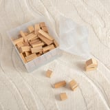 Room Copenhagen Brique de rangement LEGO 4 Couvercle supérieur pailleté, Boîte de rangement Transparent