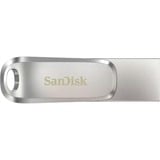 SanDisk Ultra Dual Drive Luxe lecteur USB flash 512 Go USB Type-A / USB Type-C 3.2 Gen 1 (3.1 Gen 1) Acier inoxydable, Clé USB Argent, 512 Go, USB Type-A / USB Type-C, 3.2 Gen 1 (3.1 Gen 1), 150 Mo/s, Pivotant, Acier inoxydable