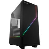 Sharkoon RGB FLOW Reconditionné boîtier midi tower Noir | 3x USB-A | RGB | Window