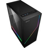 Sharkoon RGB FLOW Reconditionné boîtier midi tower Noir | 3x USB-A | RGB | Window
