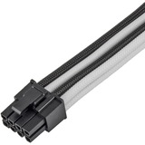SilverStone Câble de rallonge PCIe SST-PP07E-PCIBW Noir/Blanc