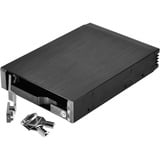 SilverStone SST-FS202B Boîtier de disques de stockage 2.5" Boîtier disque dur/SSD Noir, Cadrage Noir, 2.5", SAS, SATA, SATA, Boîtier disque dur/SSD, Noir, Aluminium