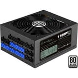 SilverStone SST-ST1100-TI v2.0 alimentation  modulaire 1100 watt Noir, 8x PCIe, 1100 W, 90 - 264 V, 1200 W, 47 - 63 Hz, Actif, 120 W