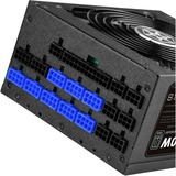 SilverStone SST-ST1100-TI v2.0 alimentation  modulaire 1100 watt Noir, 8x PCIe, 1100 W, 90 - 264 V, 1200 W, 47 - 63 Hz, Actif, 120 W