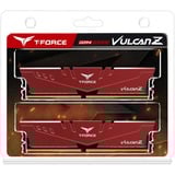 Team Group VULCAN Z module de mémoire 16 Go 2 x 8 Go DDR4 3200 MHz, Mémoire vive Rouge, 16 Go, 2 x 8 Go, DDR4, 3200 MHz, 288-pin DIMM