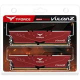 Team Group VULCAN Z module de mémoire 16 Go 2 x 8 Go DDR4 3200 MHz, Mémoire vive Rouge, 16 Go, 2 x 8 Go, DDR4, 3200 MHz, 288-pin DIMM