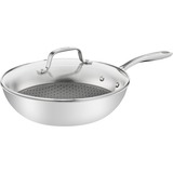 Tefal Eternal Mesh Wok/Poêle à frire Rond Acier inoxydable, Rond, Wok/Poêle à frire, Acier inoxydable, Acier inoxydable, 250 °C, Aluminium, Acier inoxydable