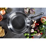 Tefal Eternal Mesh Wok/Poêle à frire Rond Acier inoxydable, Rond, Wok/Poêle à frire, Acier inoxydable, Acier inoxydable, 250 °C, Aluminium, Acier inoxydable