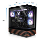 Thermaltake PC-000112-DE, PC gaming Noir/transparent