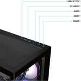 Thermaltake PC-000112-DE, PC gaming Noir/transparent