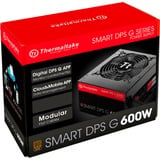 Thermaltake SPG-600DH2CCB unité d'alimentation d'énergie 24-pin ATX ATX Noir, Rouge alimentation modulaire 600 watt Noir, 4x PCIe, 600 W, 100 - 240 V, 720 W, 47 - 63 Hz, 9 A, Actif