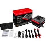 Thermaltake SPG-600DH2CCB unité d'alimentation d'énergie 24-pin ATX ATX Noir, Rouge alimentation modulaire 600 watt Noir, 4x PCIe, 600 W, 100 - 240 V, 720 W, 47 - 63 Hz, 9 A, Actif