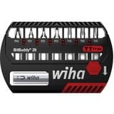 Wiha Set d'embouts BitBuddy TY-Bits 29mm, 8 pièces, Set d'embouts de vissage Noir/Rouge