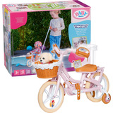 ZAPF Creation BABY born Vélo avec Lucky, Accessoires de poupée 