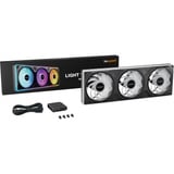 be quiet! Light Wings Pro IO 360mm Reverse ventilateurs de boîtier RGB  Noir, 3 pièces, 360 x 120 x 28 mm