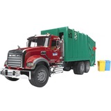 bruder Camion poubelle MACK Granite, Modèle réduit de voiture Vert/Rouge, 02812