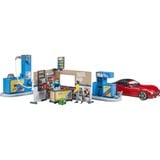 bruder Station service bworld avec véhicule et station de lavage, Figurine 62111
