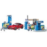 bruder Station service bworld avec véhicule et station de lavage, Figurine 62111