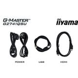 iiyama G-MASTER G2741QSU-B1 écran plat de PC 68,6 cm (27") 2560 x 1440 pixels 4K Ultra HD QLED Noir Moniteur gaming Noir (Mat), 1x DisplayPort, 1x HDMI, 2x USB-A, 144 Hz, 68,6 cm (27"), 2560 x 1440 pixels, 4K Ultra HD, QLED, 1 ms, Noir