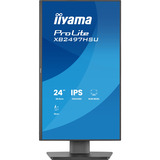 iiyama ProLite XB2497HSU-B1 23.8" Moniteur Noir (Mat), 1x DisplayPort, 1x HDMI, 2x USB-C, 2x USB-A, 120 Hz, 60,5 cm (23.8"), 1920 x 1080 pixels, Full HD, LED, 4 ms, Noir