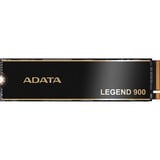 ADATA LEGEND 900 512 Go M.2 PCI Express 4.0 NVMe 3D NAND SSD Noir/Or, 512 Go, M.2, 7000 Mo/s