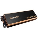 ADATA LEGEND 960 MAX 4 To M.2 PCI Express 4.0 NVMe 3D NAND SSD Gris foncé/Or, 4 To, M.2, 7400 Mo/s