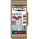 Bosch 2608690166 Rotary hammer chisel attachment, Burin Rotary hammer chisel attachment, Bosch, Acier inoxydable, 40 cm