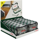 Bosch 2 607 017 322 embout de tournevis 26 pièce(s), Clè dynamométrique Vert, 26 pièce(s), Hex (métrique), Cruciforme, PZ 1, PZ 2, PZ 3, PH 1/2/2/3, PZ 1/2/3, S 4/5/6, T 10/15/20/25/30, HEX 3/4/5/6, 314 g, 125 mm