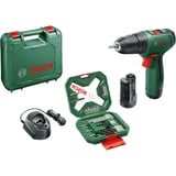 Bosch BOSCH Easydrill 1200 + GAL + AC-X34, Perceuse/visseuse Vert/Noir, Perceuse à poignée pistolet, Sans clé, Sans brosse, Vert, 1 cm, 1500 tr/min