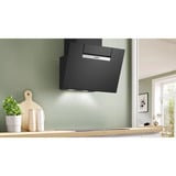 Bosch DWK67FN60 hotte Montée au mur Noir 768 m³/h, Hotte aspirante Noir, 768 m³/h, recirculation, A, A, C, 56 dB