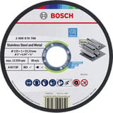 Bosch Disque de coupe pour acier inoxydable et métal, Ø 125 mm, 100 pièces dans un seau 