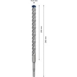 Bosch Expert Foret SDS plus-7X, Perceuse Marteau perforateur, Hammer drill bit, 1,5 cm, 265 mm, Béton, pierre, 20 cm
