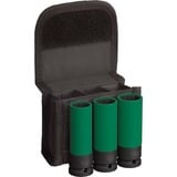 Bosch Set d'embouts à douille d'impact PRO 1/2", 3 pièces, Clés mixtes à cliquet Noir