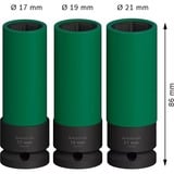 Bosch Set d'embouts à douille d'impact PRO 1/2", 3 pièces, Clés mixtes à cliquet Noir