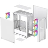 DeepCool CC560 MESH V2 boîtier midi tower Blanc | 2x USB-A | RGB | Verre Trempé