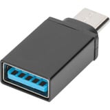 Digitus Adaptateur USB Type-C, Type-C - A Noir