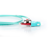 Digitus Câble de raccordement LWL, duplex, connecteur ST > SC, multimode OM3 Turquoise