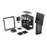 ENDORFY Signum M30 Air boîtier mini tower Noir | 2x USB-A | 1x USB-C | Verre Trempé