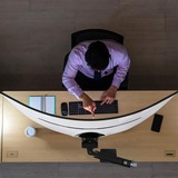 Ergotron Bras moniteur HX pour fixation bureau avec HD Pivot, Support de moniteur Noir