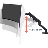 Ergotron Bras porte-moniteur de bureau HX avec HD Pivot, Support de moniteur Noir, Pince, 19,1 kg, 124,5 cm (49"), 100 x 100 mm, Réglage de la hauteur, Noir