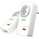 FRITZ! FRITZ!Powerline 1220 Set Powerline 1220 Set, 1200 Mbit/s, Type F, Gigabit Ethernet, 10,100,1000 Mbit/s, 3 W, 1 W