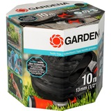 GARDENA 18425-20 tuyau d'arrosage 10 m Au-dessus/sous la terre Tissu Noir, Orange Gris/Orange, 10 m, Au-dessus/sous la terre, Noir, Orange, Tissu