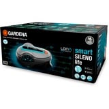 GARDENA smart SILENO life Tondeuse à gazon robot Batterie Noir, Bleu, Gris, Robot tondeuse Gris/Turquoise, Tondeuse à gazon robot, 750 m², 22 cm, 2 cm, 5 cm, Traction arrière